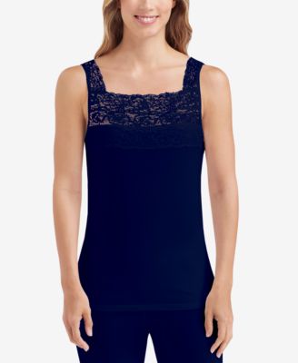 Cuddl Duds - Petite SofTech Stretch Lace Detail Cami
