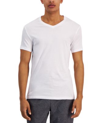 Alfani - Men's Regular-Fit V-Neck Solid T-Shirts, Pack of 4