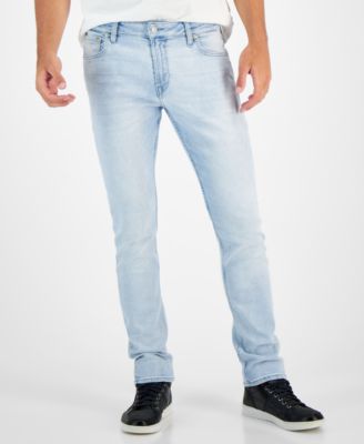 GUESS - Men's Slim-Fit Light-Wash Jeans