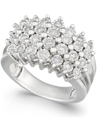 Macy's - Diamond Multi-Row Ring (1/2 ct. t.w.)