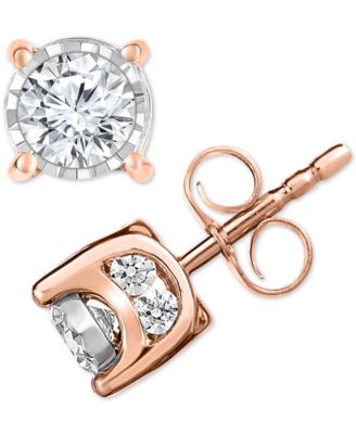 TruMiracle - &reg; Diamond Stud Earrings (1/2 or 3/4 ct. t.w.) in 14k Gold