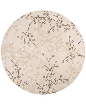 Surya - Athena ATH-5008 Taupe 8' Round Area Rug