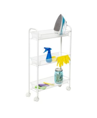 Honey Can Do - 3-Tier Mesh Cart Narrow, White