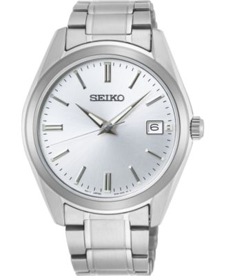 Seiko - Men's Essentials Stainless Steel Bracelet Watch 40.2mm