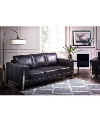 Nice Link - Nivry Leather Sofa with Metal Leg