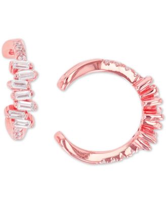 Macy's - Cubic Zirconia Round and Baguette Ear Cuffs