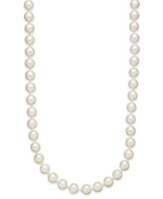 Charter Club - Kiska Imitation Pearl Long Strand Necklace (8mm)