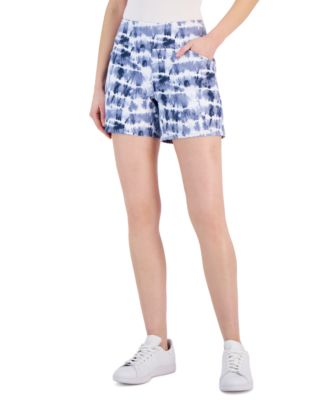 I.N.C. International Concepts - Women's Mid Rise Tie-Dyed Shorts