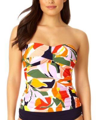 Anne Cole - Women's Twist-Front Ruched Tankini Top