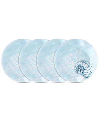 Q Squared - Captiva 4-Pc. Melamine 8" Salad Plate Set
