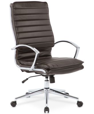 Office Star - Fawcytt Faux-Leather Chair, Quick Ship