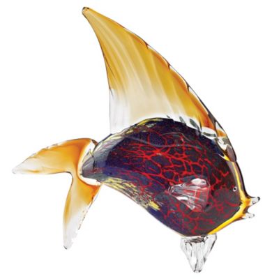 Badash Crystal - Firestorm Fish L 18"