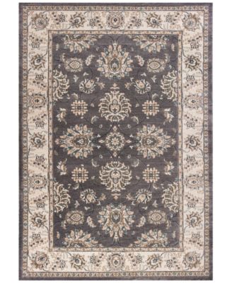 Kas - Avalon han 5608 Grey/Ivory 2' x 7'7" Runner Area Rug