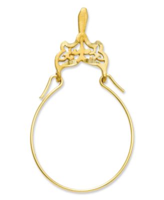Macy's - 14k Gold Charm Holder, Filigree Charm Holder