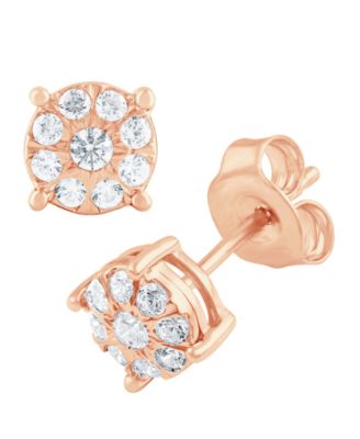 Macy's - Diamond (1/4 ct. t.w.) Stud in 14k Gold