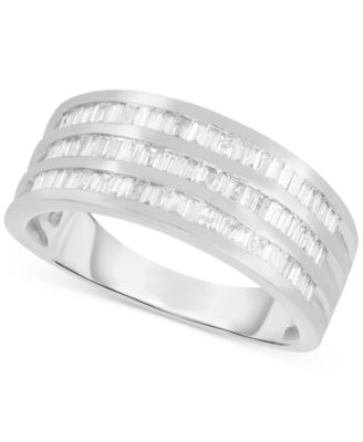 Macy's - Diamond Baguette Triple Row Statement Ring (1/2 ct. t.w.)