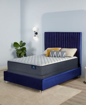 Serta - Serene Sky 12" Firm Mattress Set- California King