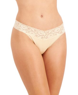 I.N.C. International Concepts - Women's Lace-Trim Thong Underwear 100137980