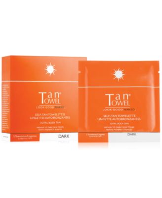 TanTowel - Total-Body Self-Tan Towelettes - Dark, 5-Pk.