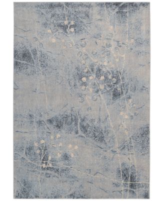 Nourison - Somerset Silver/Blue Blossom 3'6" x 5'6" Area Rug