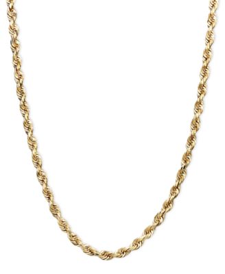 Macy's - 14k Gold Necklace, 24" Rope