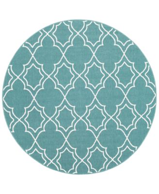 Surya - Alfresco ALF-9653 Teal 8'9" Round Area Rug
