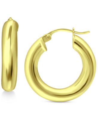 Giani Bernini - Small Chunky Hoop in Sterling Silver or 18k Gold Over Sterling Silver, 15mm