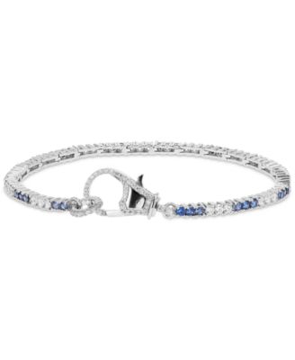 Macy's - Cubic Zirconia Link Bracelet in Sterling Silver