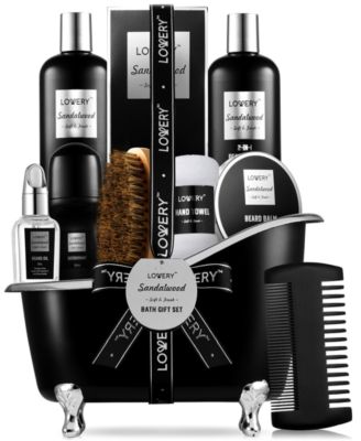Lovery - Men's 10-Pc. Sandalwood Self-Care Grooming Gift Set