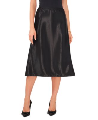 Vince Camuto - Women's Textured Pull-On A-Line Midi Skirt