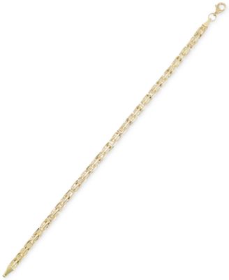 Macy's - Greek Key Chain Bracelet in 10k Gold