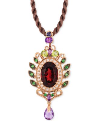 Le Vian - Garnet (5-1/3 ct. t.w) and Multistone Pendant in 14k Rose Gold