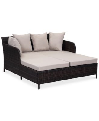 Safavieh - Dorsea Outdoor Daybed, Quick Ship