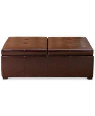 Abbyson Living - Drake Double-Flip Storage Ottoman, Quick Ship