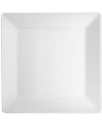 Q Squared - Diamond Square 10.5" Melamine Dinner Plates, Set Of 4