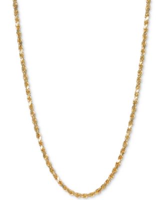 Italian Gold - Forza Rope 20" Chain Necklace in 14k Gold