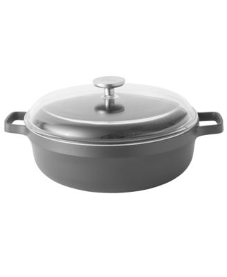 BergHOFF - GEM Cast Alum 11" Non-Stick Covered Two-Handle Saut&eacute; Pan 4.9qt