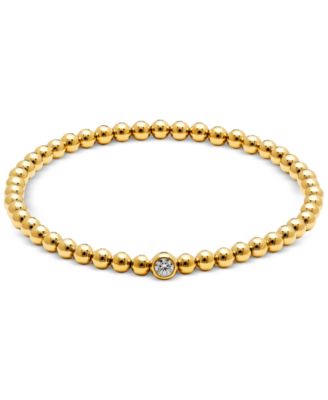 AVA NADRI - Cubic Zirconia Beaded Stretch Bracelet