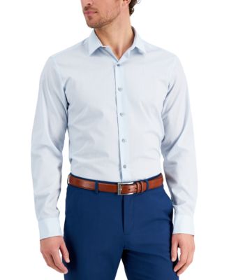 Alfani - Men's Slim-Fit Stripe Dress Shirt