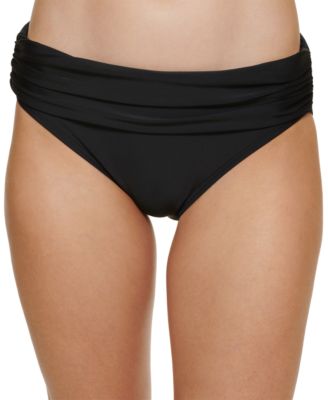 Tommy Hilfiger - Ruched Fold-Over Bikini Bottoms