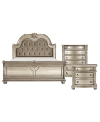 Homelegance - Rockport 3pc Bedroom Set (King Bed, Chest & Nightstand)