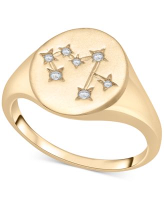 Wrapped - Diamond Sagittarius Constellation Ring (1/20 ct. t.w.) in 10k Gold