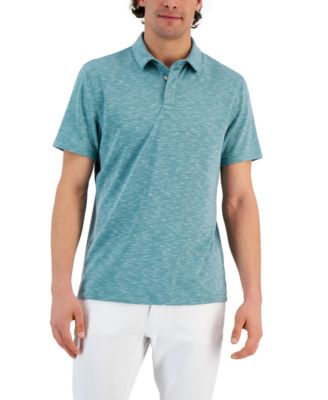 Alfani - Alfa Short Sleeve Marled Polo Shirt