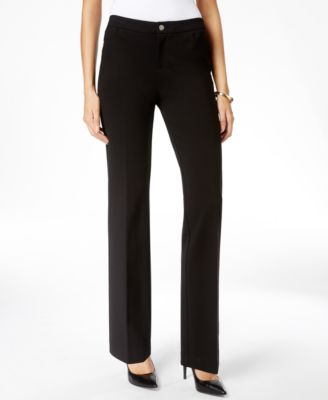 Anne Klein - Petite Mid-Rise Pants