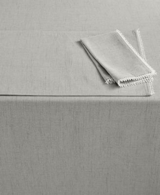 Lenox - French Perle Collection 84" Dove Gray Oblong Tablecloth